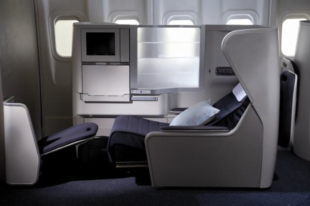 British Airways calls this the Z-bed configuration, and it's very comfortable for a day flight like Sydney-Singapore.